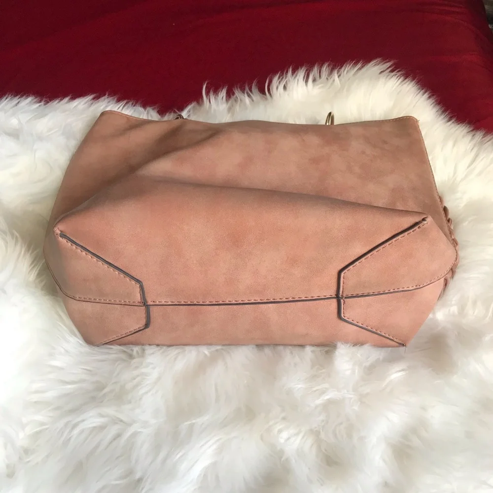 🧡NWOT🧡 TAUPE TOTE, BRAIDED TAUPE STRAPS & BRAIDED ADORNMENTS - Picture 6 of 6